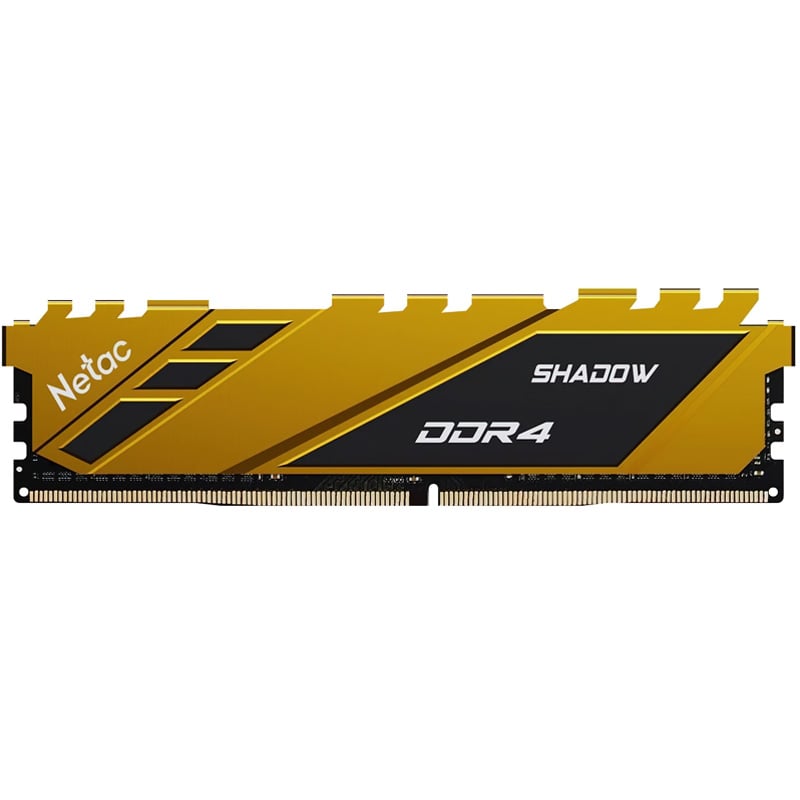 MEMORIA RAM NETAC SHADOW 8GB 3200 MHZ DDR4 YELLOW