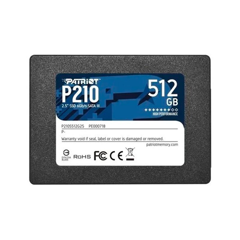 DISCO SOLIDO SSD 512GB PATRIOT P210 SATA III (SIMILAR 480GB 500GB)
