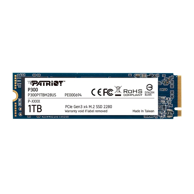 DISCO SOLIDO SSD 1TB PATRIOT P300 M.2 NVME PCIE X4 3.0