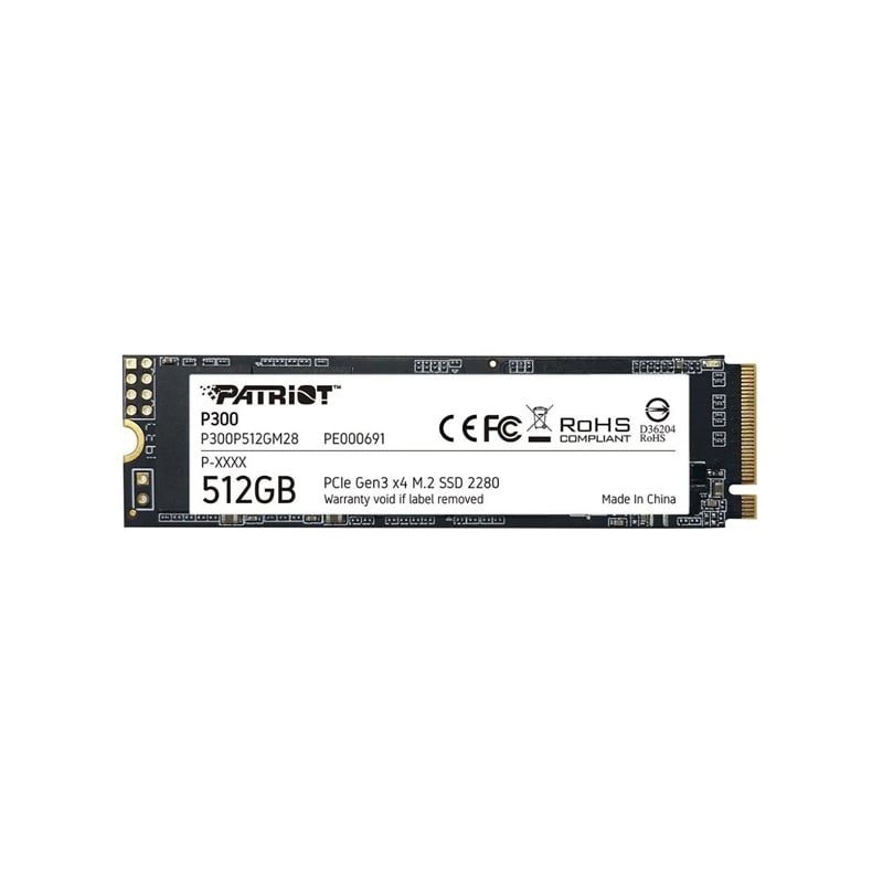 DISCO SOLIDO SSD 512GB PATRIOT P300 M.2 NVME PCIE X4 3.0