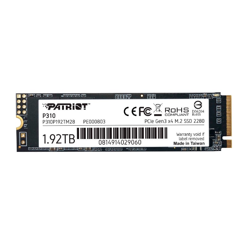 DISCO SOLIDO SSD 2TB (1920GB) PATRIOT P310 M.2 NVME PCIE X4 3.0