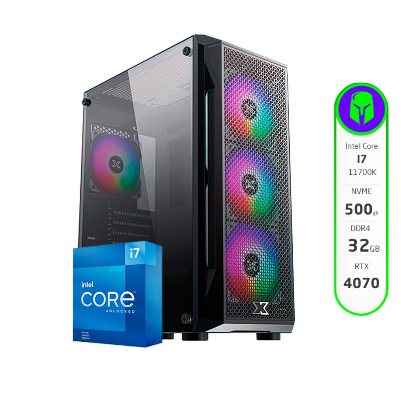 PC GAMER ARMADA INTEL CORE I7 11700K 32GB 500GB NVME RTX 4070