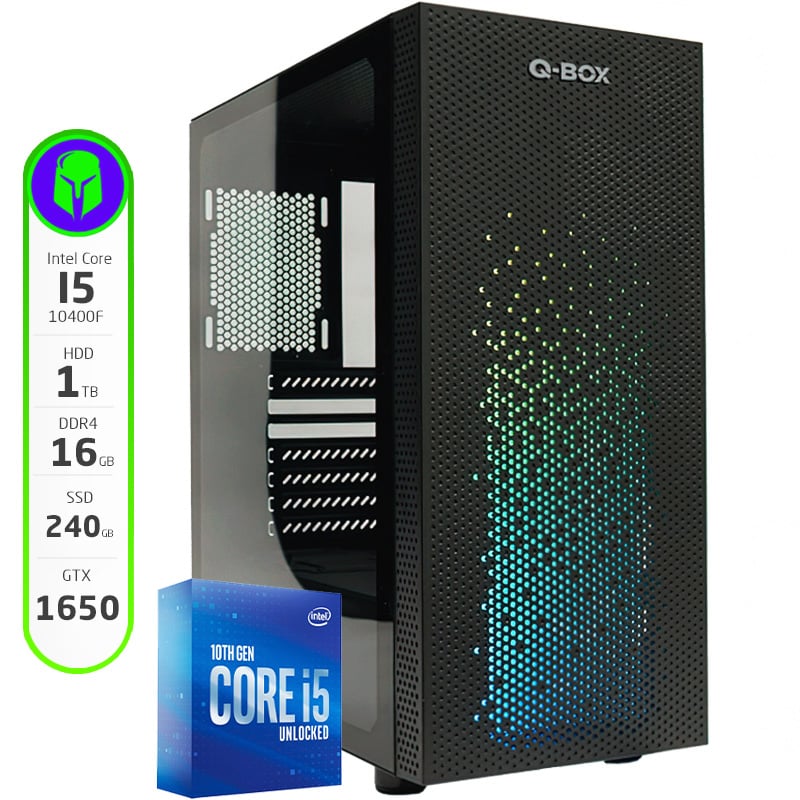 PC ARMADA INTEL CORE I5 10400F -16 GB - 240GB SSD - 1 TB HDD - GTX 1650
