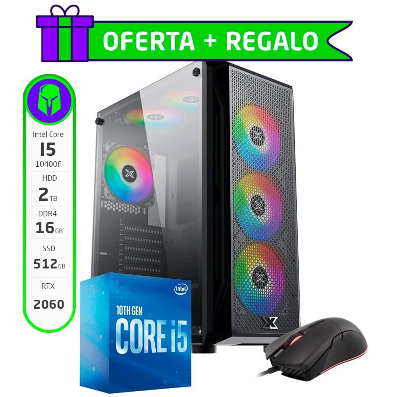PC ARMADA COMPLETA INTEL I5 10400F 16GB SSD 512GB HDD 2TB RTX 2060 + MOUSE DE REGALO