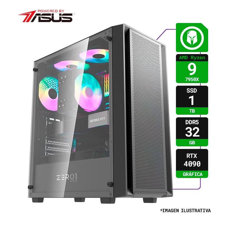 PC GAMER AMD RYZEN 9 7950X RAM 32GB SSD 1TB RTX 4090 GAMING WIFI