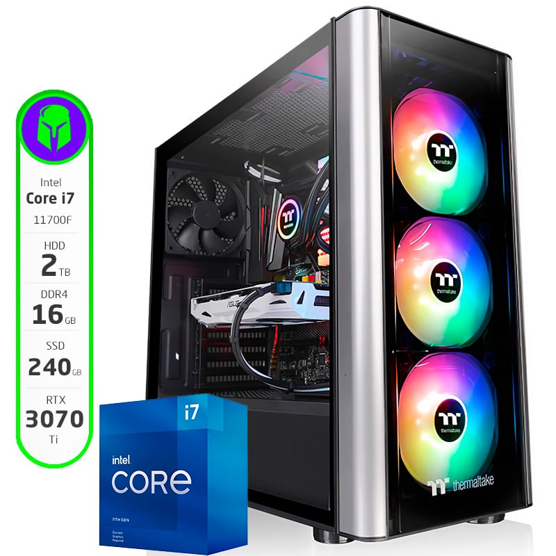 PC ARMADA COMPLETA INTEL I7-11400 32GB 240GB SSD 1TB HDD RTX 3070