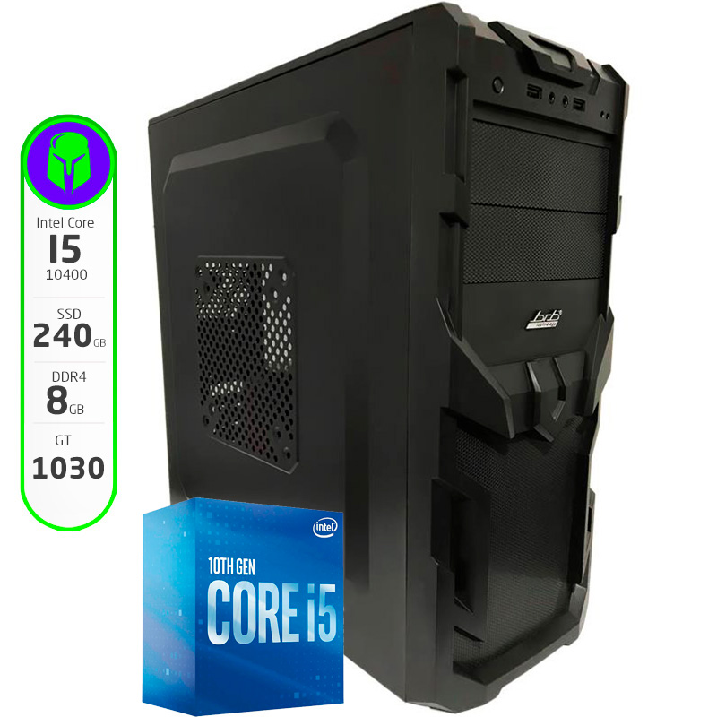 PC ARMADA INTEL CORE I5 10400 - 8GB - 240GB SSD - GT 1030 - WIFI