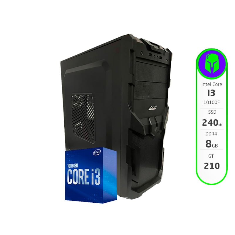 PC ARMADA INTEL CORE I3 10100F 8GB 240GB SSD GT 210 WIFI