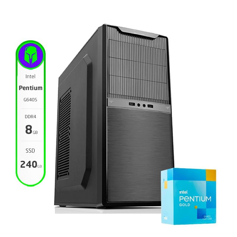 PC DE ESCRITORIO ARMADA COMPLETA INTEL PENTIUM G6405 8GB SSD 240GB