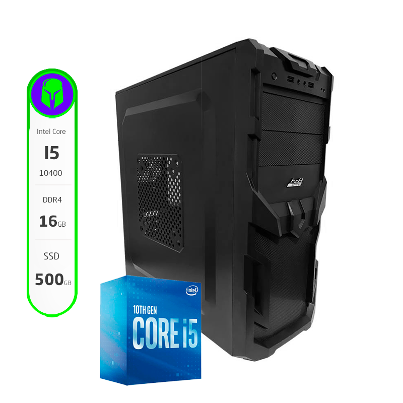 PC DE ESCRITORIO ARMADA COMPLETA INTEL I5 10400 16GB SSD 500GB