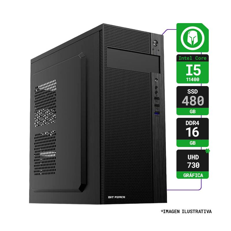 PC HOGAR INTEL I5-11400 RAM 16GB SSD 480GB