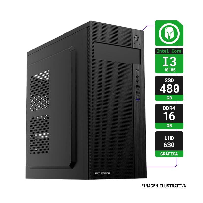 PC HOGAR INTEL I3-10105 RAM 16GB SSD 480GB
