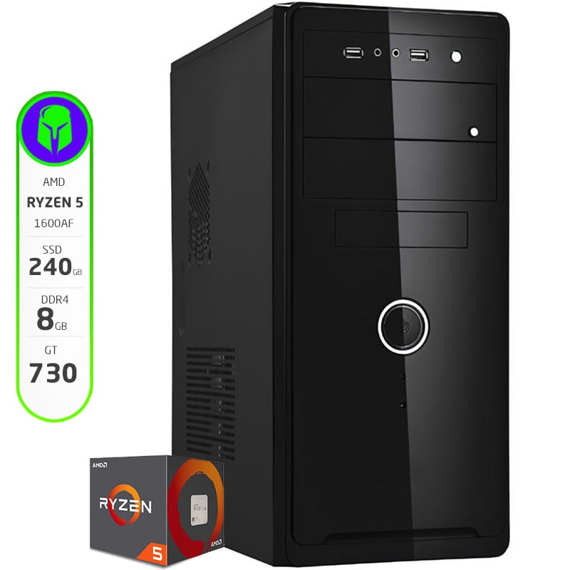 PC ARMADA AMD RYZEN 1600 AF - 8GB - 240GB SSD - GT 730 - WIFI