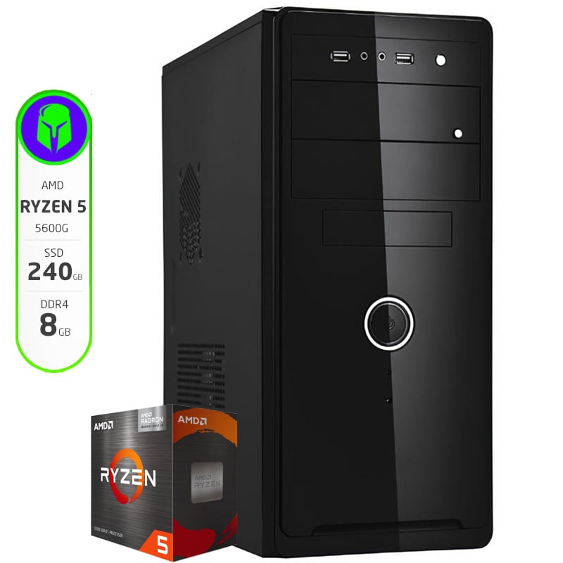 PC ARMADA AMD RYZEN 5 5600G - 8GB - 240GB SSD - WIFI