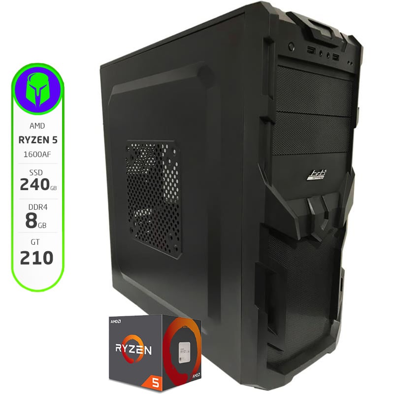PC ARMADA AMD RYZEN 1600 AF - 8GB - 240GB SSD - GT 210 - WIFI