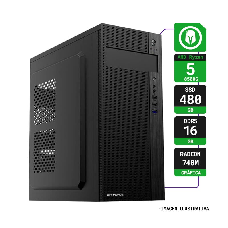 PC GAMER AMD RYZEN 5 8500G RAM 16GB SSD 480GB