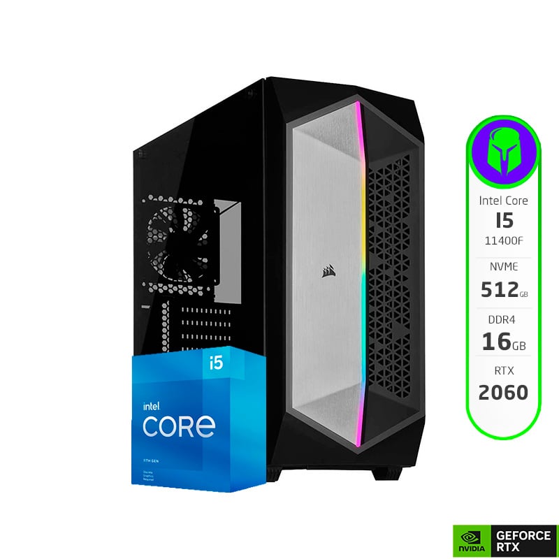 PC GAMER ARMADA INTEL CORE I5 11400F 16GB 512GB NVME RTX 2060