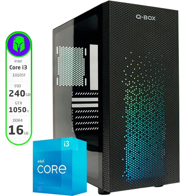 PC GAMER ARMADA COMPLETA INTEL I3 10105F 16GB SSD 240 GTX 1050TI