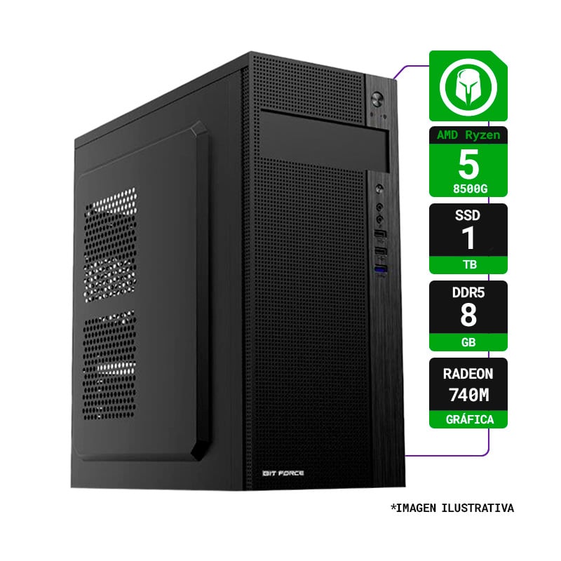 PC GAMER AMD RYZEN 5 8500G RAM 8GB SSD 1TB