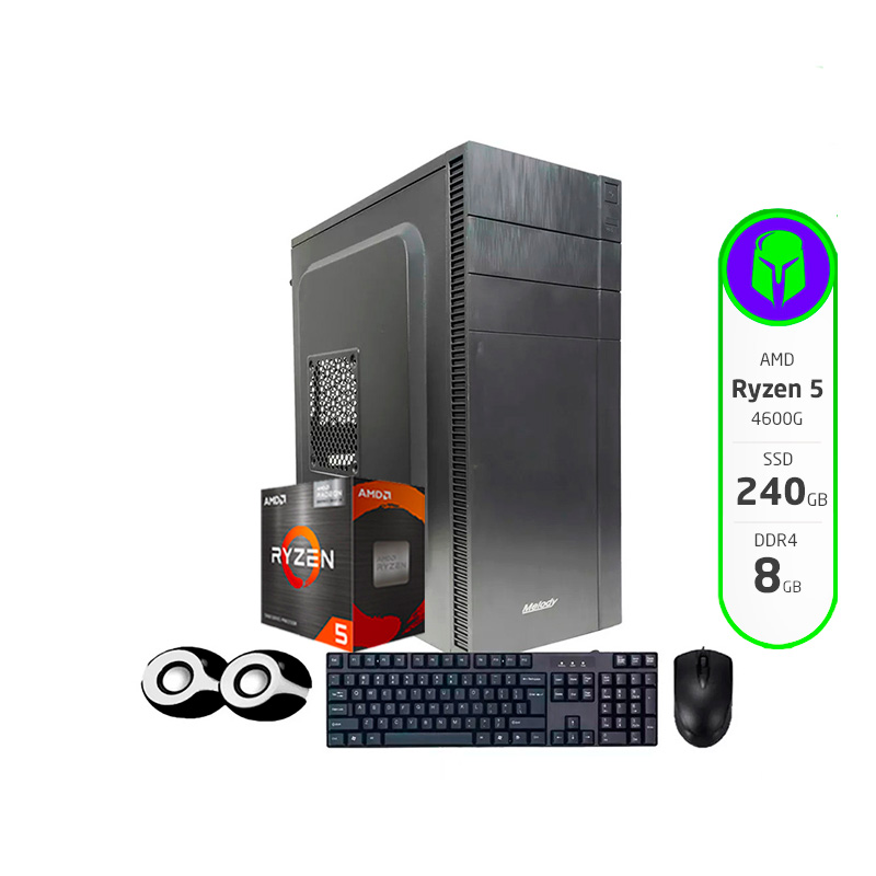 PC ARMADA COMPLETA AMD RYZEN 5 4600G 8GB SSD 240GB