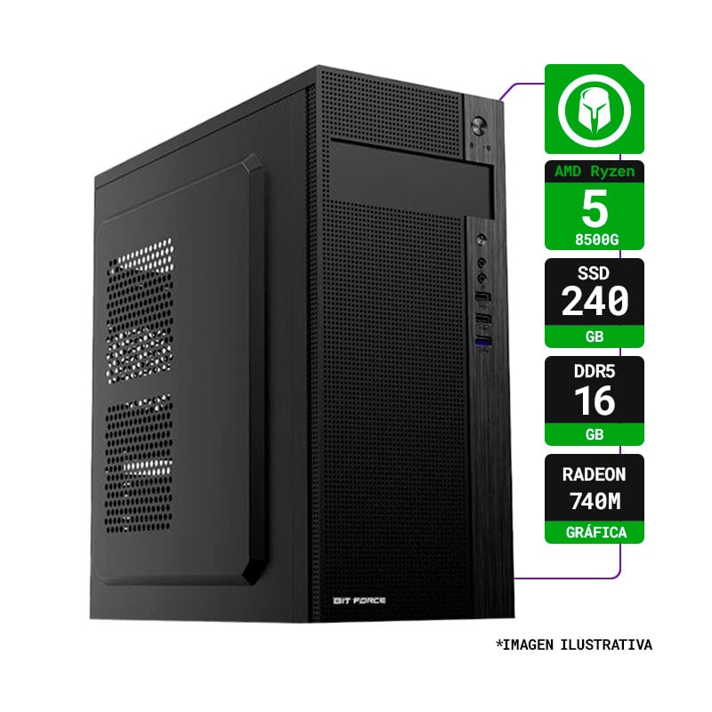 PC GAMER AMD RYZEN 5 8500G RAM 16GB SSD 240GB
