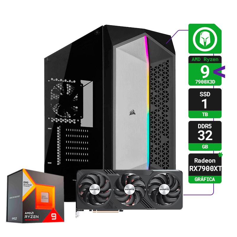 PC GAMER AMD RYZEN 9-7900X3D RAM 32GB SSD 1TB RX7900 XT