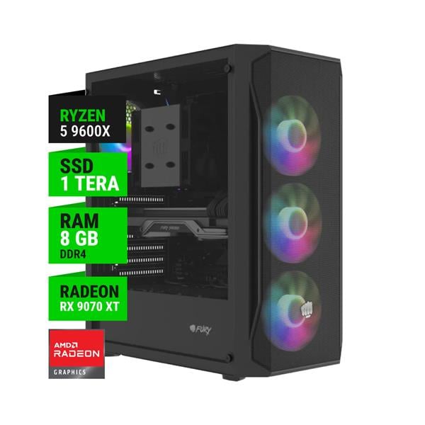 Pc Gamer Ryzen 5 9600x 32gb Ram Ssd 1tb Rx 9060 Xt 8gb