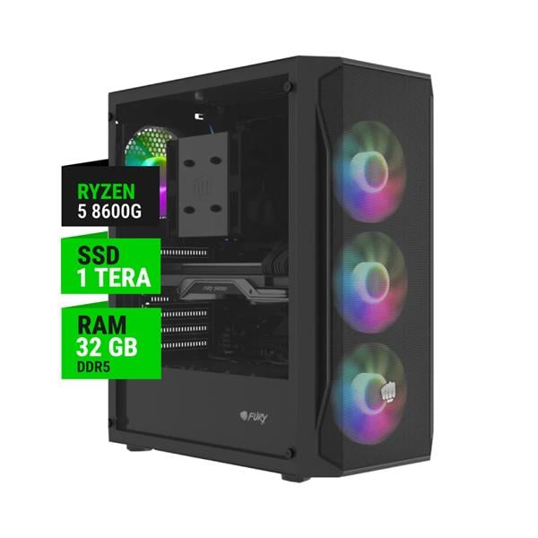 Pc Gamer Amd Ryzen 5 8600g 32gb Ram 1tb Nvme 4fan Frgb Gab