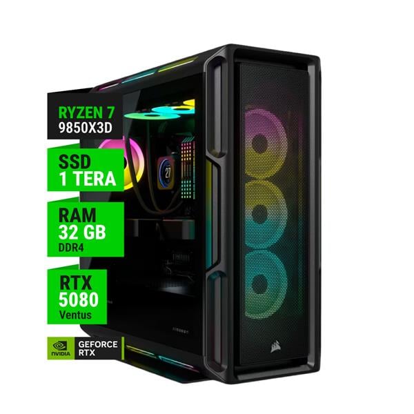 Pc Gamer Ryzen 7 9850x3d 32gb Ram 1tb Nvme Rtx 5080 16gb Water 360mm