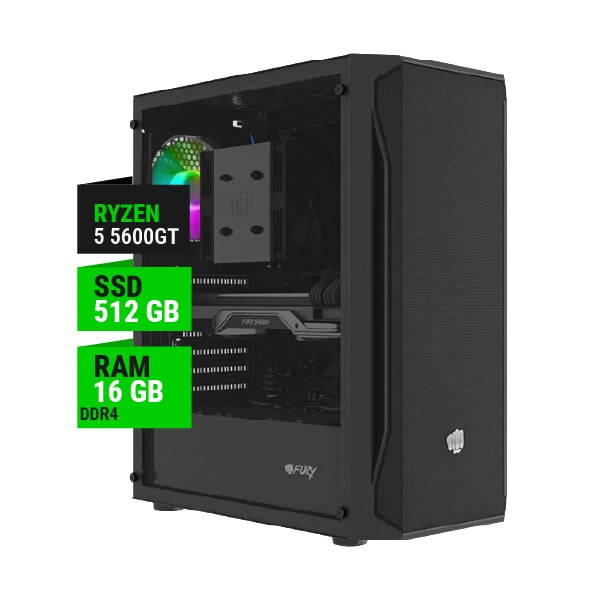PC GAMER AMD RYZEN 5 5600GT 16GB RAM 512GB NVME 500W BRONZE