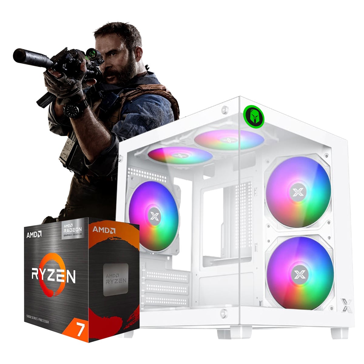 PC ARMADA AMD RYZEN 7 5700G 32GB 1TB WIFI AC DUALBAND + BT4.2