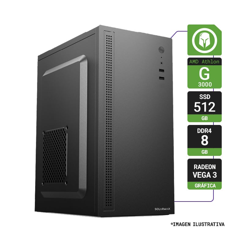 PC ARMADA AMD ATHLON 3000G 8GB 512GB KIT