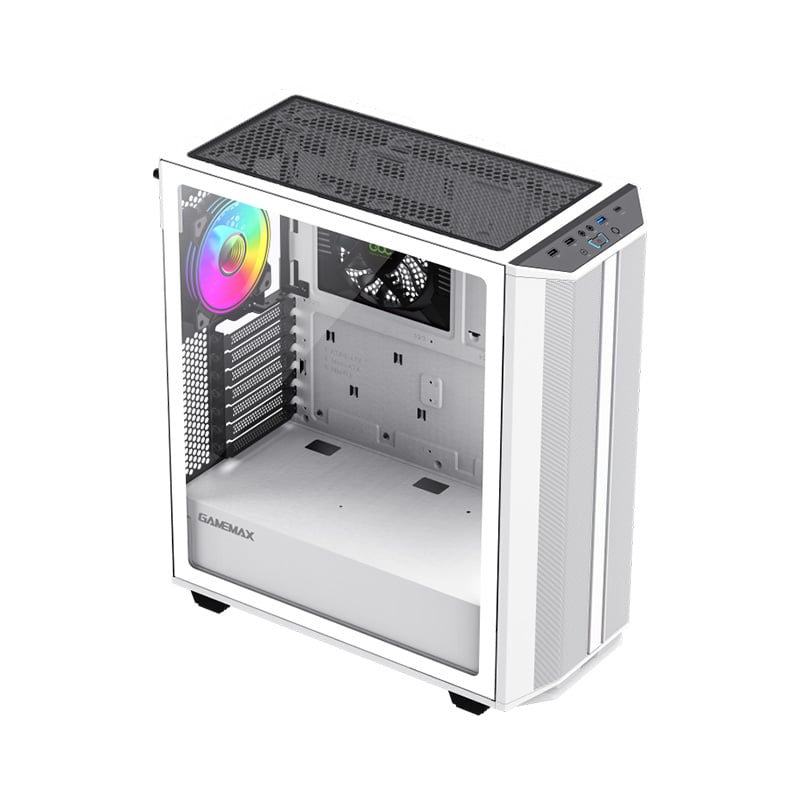 GABINETE GAMEMAX PRECISION 2 WHITE X1 FAN ARGB E-ATX