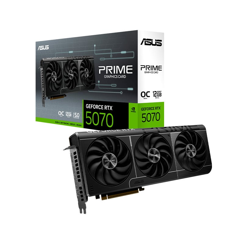 PLACA DE VIDEO ASUS PRIME NVIDIA GEFORCE RTX 5070 12GB OC GDDR7