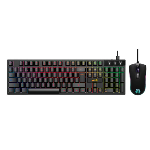 COMBO GAMER RAPTOR TECLADO MEMBRANA + MOUSE RGB