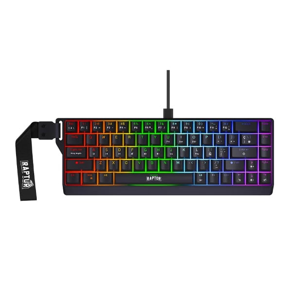 TECLADO RAPTOR FIRECLAW M68 MAGNETICO RGB
