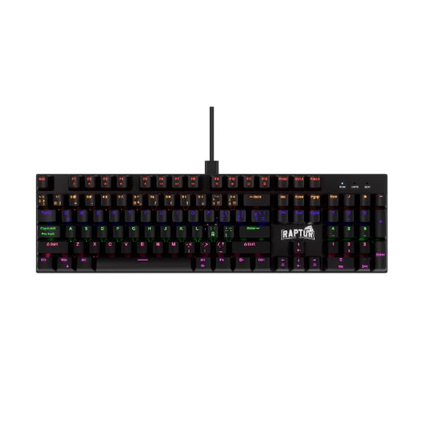 TECLADO RAPTOR FIRECLAW M104 MECANICO SWITCH RED
