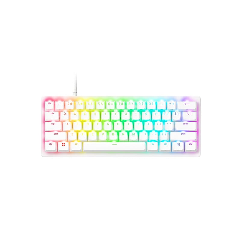 TECLADO MECANICO 60% RAZER HUNTSMAN V3 PRO MINI WHITE ANALÓG.