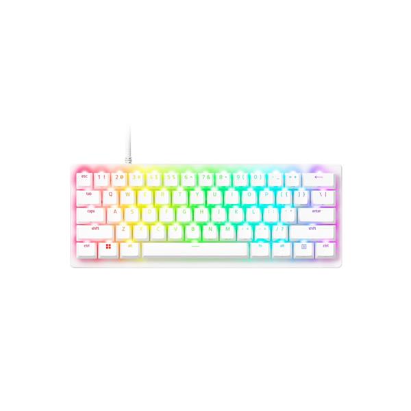 Teclado Mecanico 60% Razer Huntsman v3 Pro Mini White Analóg.