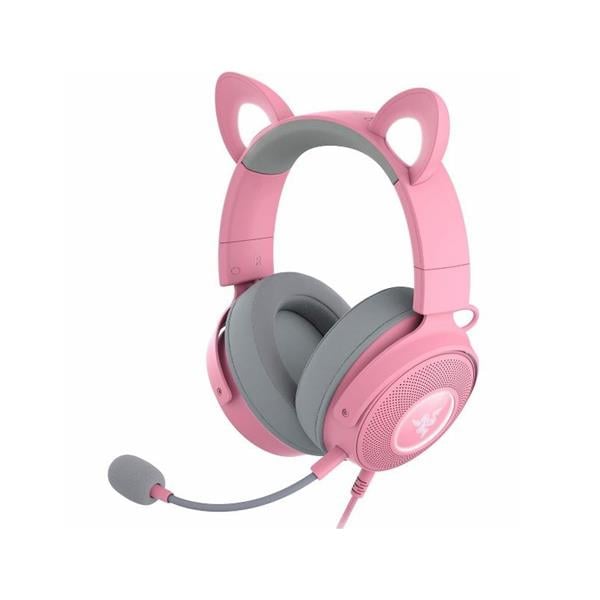 Auricular Razer Kraken Kitty v2 Pink Quartz Edition Rgb