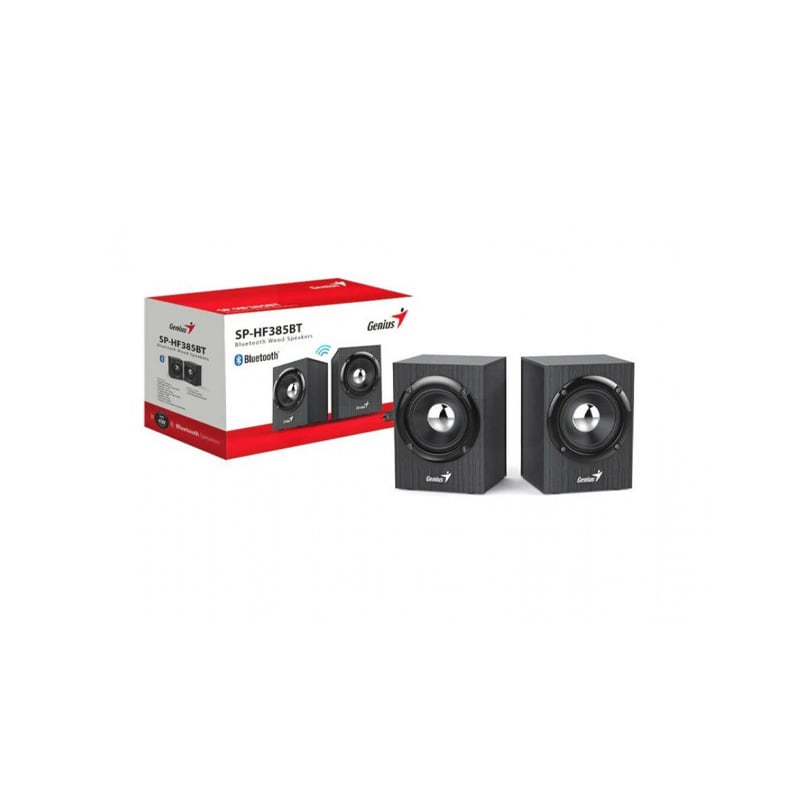 PARLANTES GENIUS SP-HF385BT - MADERA BLACK GRAY