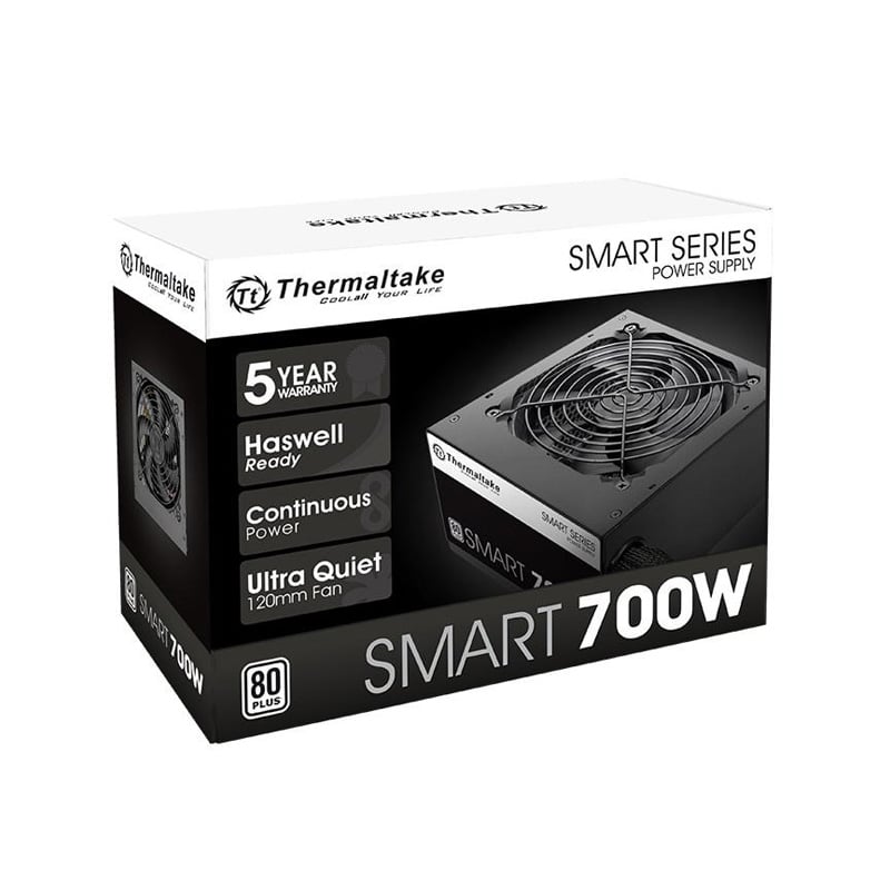 FUENTE 700W THERMALTAKE SMART 80 PLUS WHITE