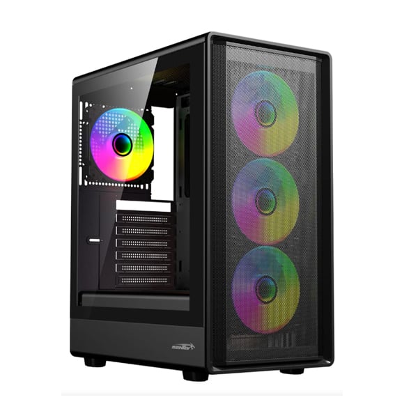 GABINETE SENTEY STREGA- FAN X4 ARGB - BLACK