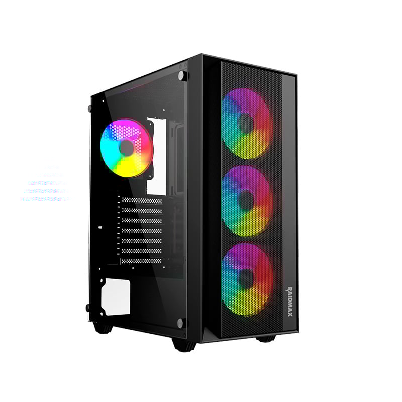 GABINETE GAMER RAIDMAX VECTOR V100 TG BLACK