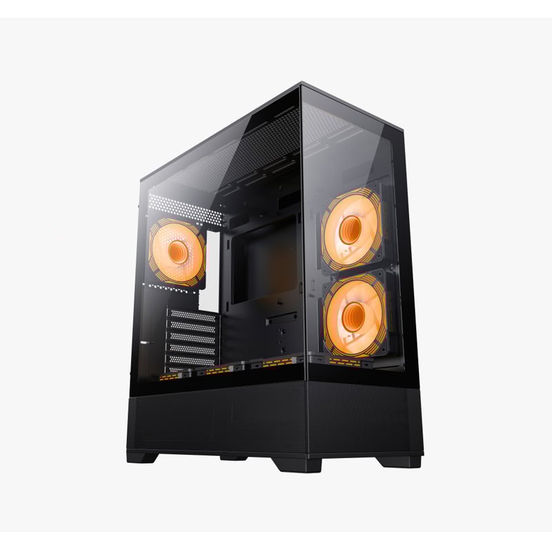 GABINETE GAMEMAX VISTA AB BLACK X6 FAN - ARGB