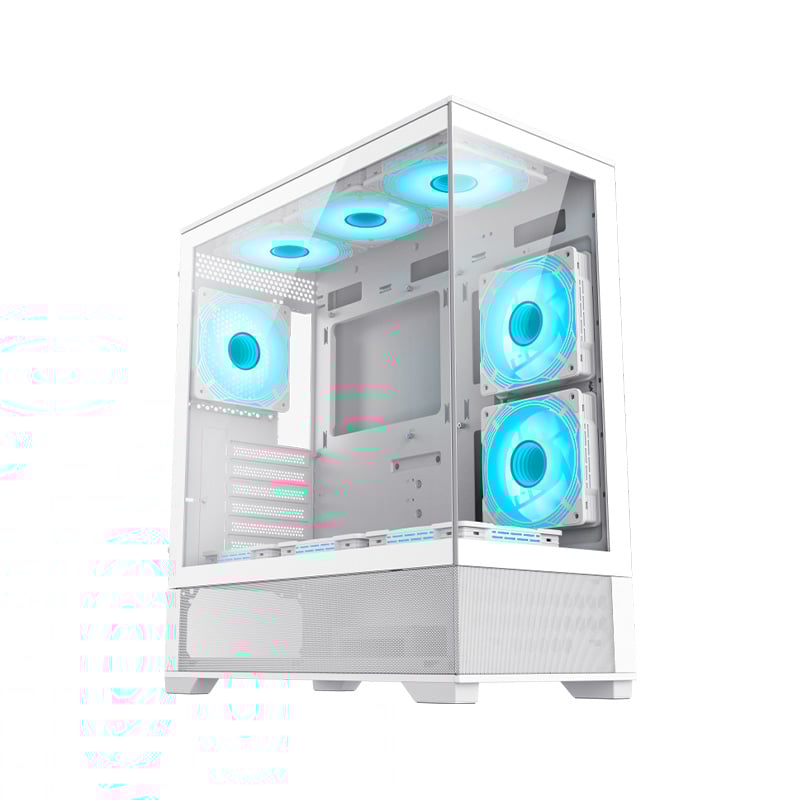 GABINETE GAMEMAX VISTA AW WHITE X6 FAN - ARGB