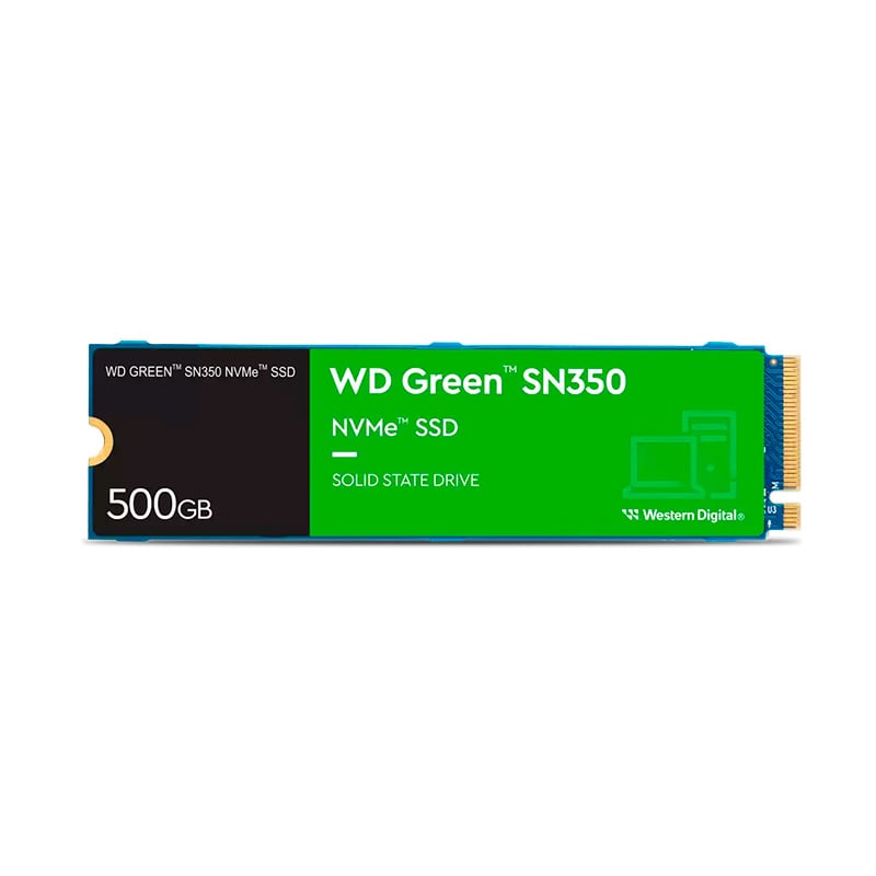 DISCO SOLIDO SSD 500GB WESTERN DIGITAL SN350 GREEN M.2 NVME PCIE X4 3.0