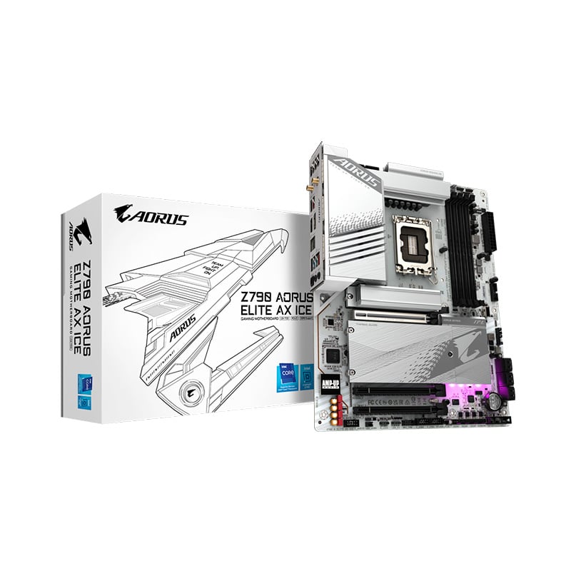 MOTHERBOARD GIGABYTE Z790 AORUS ELITE AX ICE DDR5 LGA 1700