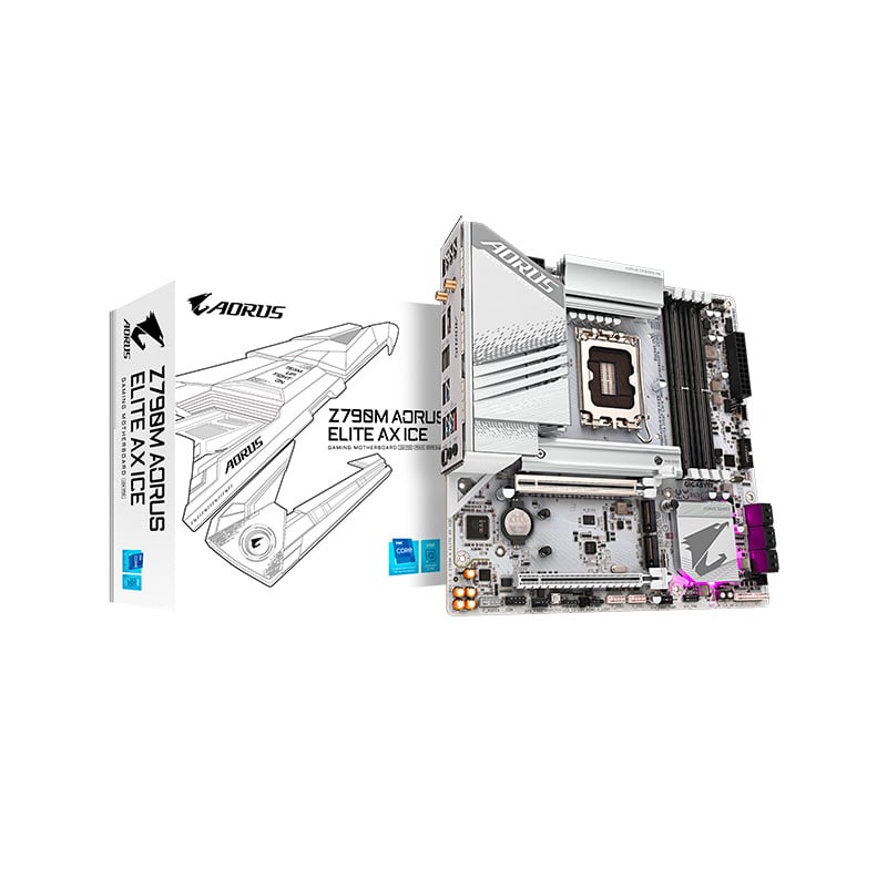 OUTLET - MOTHERBOARD GIGABYTE Z790M AORUS ELITE AX ICE DDR5 LGA 1700
